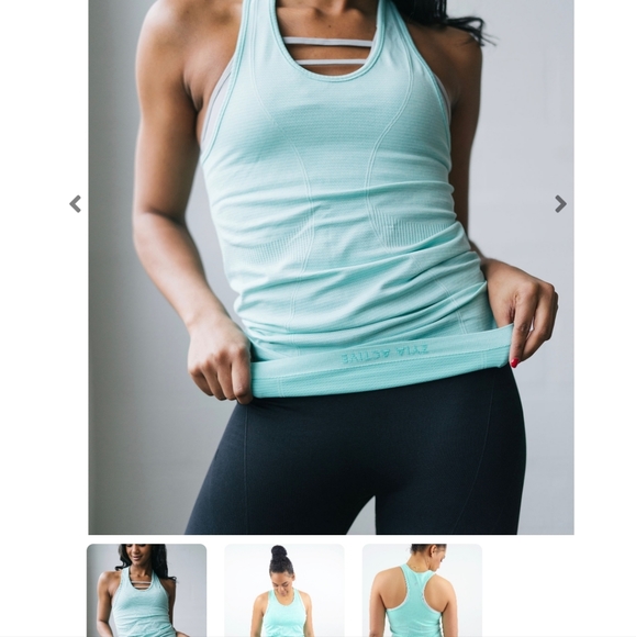 Zyia Turquoise Copper Charged tank L - Picture 5 of 6